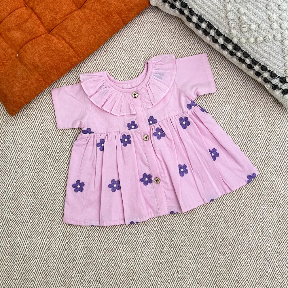 Bhaakur Organic Cotton Frock| Infants and Toddlers| Daisy