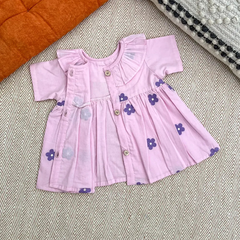 Bhaakur Organic Cotton Frock| Infants and Toddlers| Daisy
