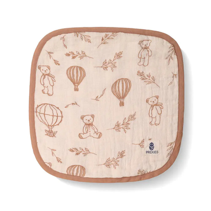 Prekies Washcloths Safari Trail Print - Multi (Set of 3)