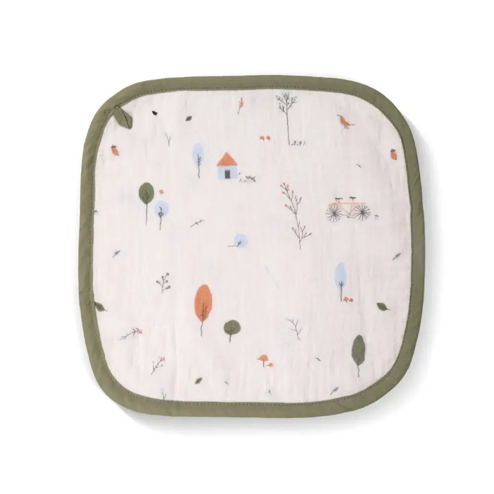 Prekies Washcloths Little Explorer Print - Multi (Set of 3)