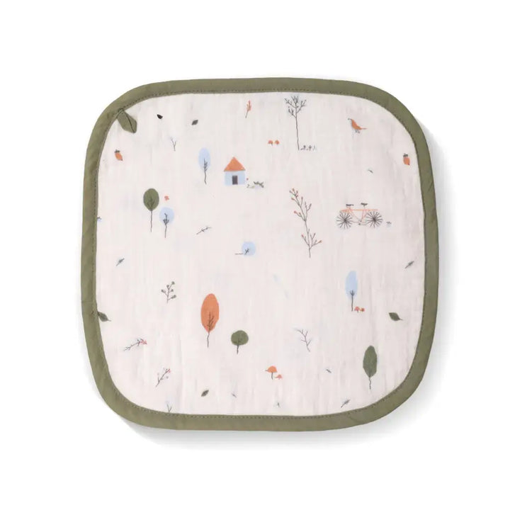 Prekies Washcloths Little Explorer Print - Multi (Set of 3)