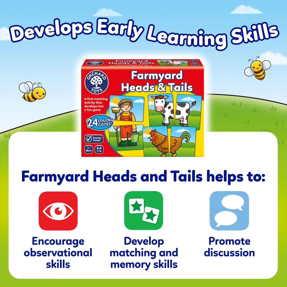 Orchard Toys Farmyard Heads &amp; Tails