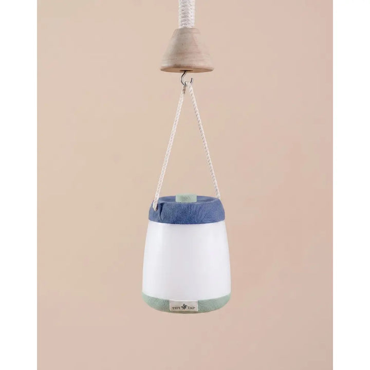 The Tipi Tap Firefly Lantern - Dark Blue + Mint Green