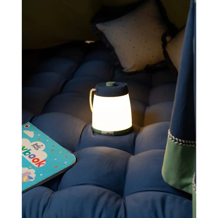 The Tipi Tap Firefly Lantern - Dark Blue + Mint Green
