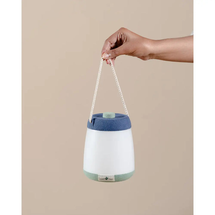 The Tipi Tap Firefly Lantern - Dark Blue + Mint Green