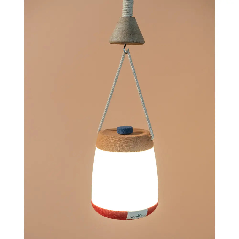 The Tipi Tap Firefly Lantern - Peach + Red