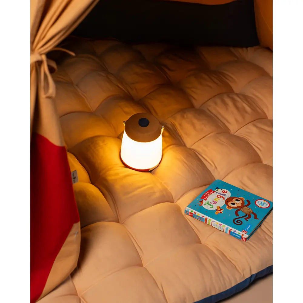 The Tipi Tap Firefly Lantern - Peach + Red