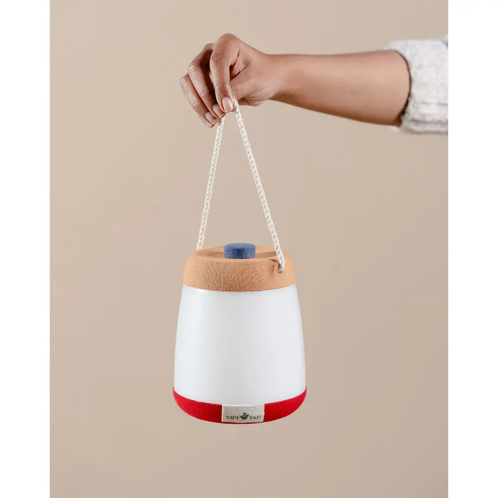 The Tipi Tap Firefly Lantern - Peach + Red
