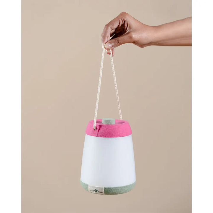 The Tipi Tap Firefly Lantern - Pink + Mint Green