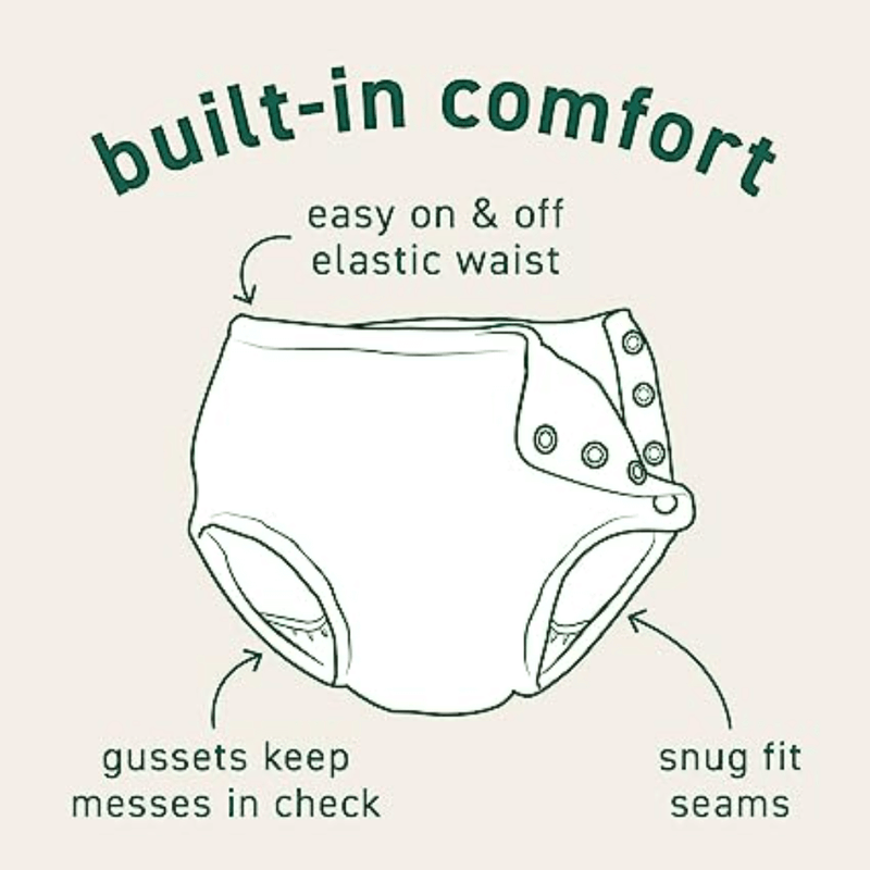 Reusable Ruffled Swim Diaper with Snaps (3 months - 3 years)