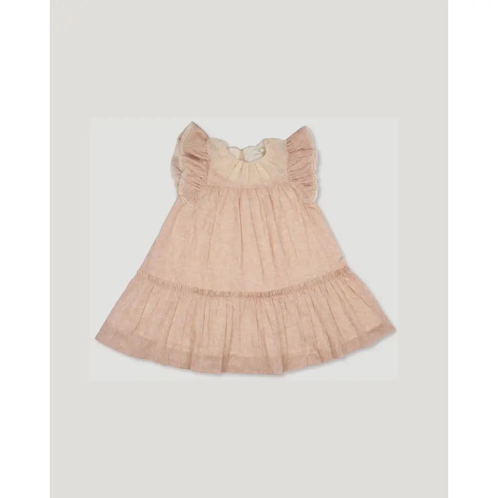 Early Sunday Aurelia Dress - Feather print - 04Y