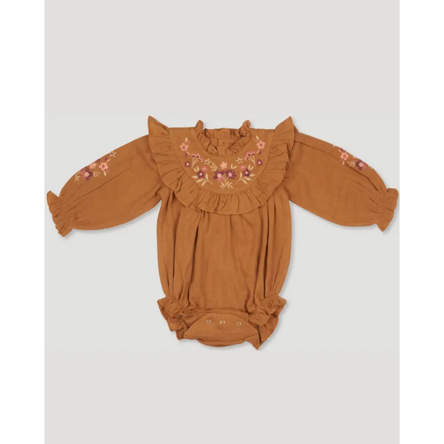 Early Sunday Pippa Baby Bubble Romper - Almond