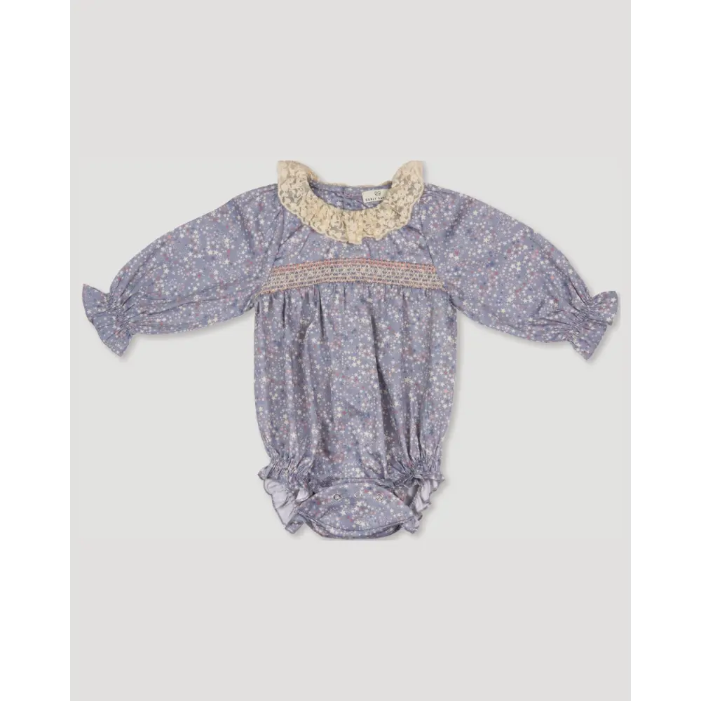 Early Sunday Ellie Baby Bubble Romper - Celestial print