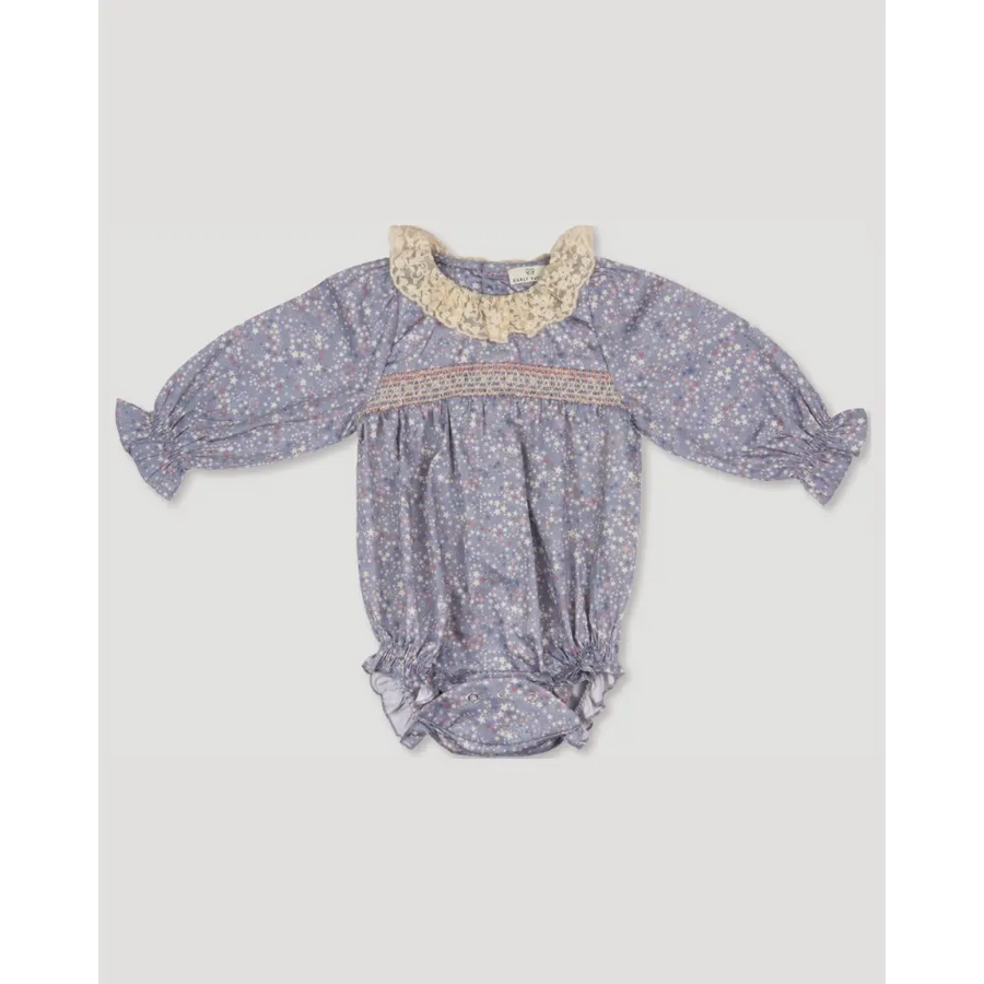Early Sunday Ellie Baby Bubble Romper - Celestial print