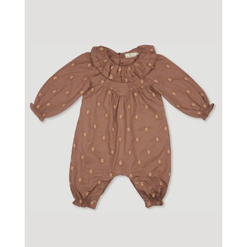 Early Sunday Coco Baby Romper - Bark