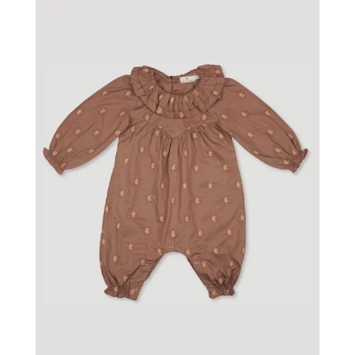 Early Sunday Coco Baby Romper - Bark