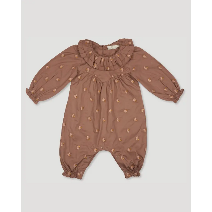 Early Sunday Coco Baby Romper - Bark
