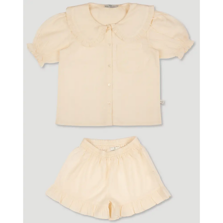 Early Sunday Peggy Pyiama Set - Hazelnut Cream - 04Y