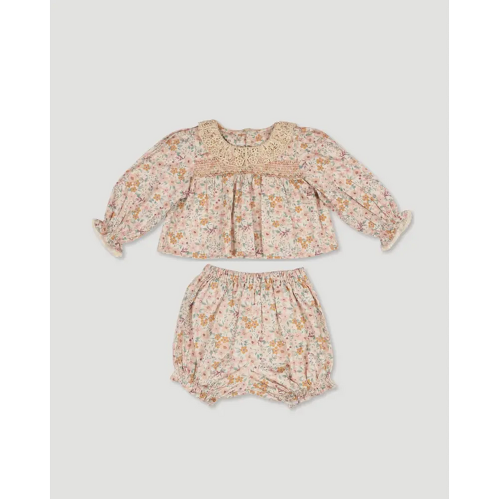 Early Sunday Essie &amp; Pippy Baby Set - Floral Print