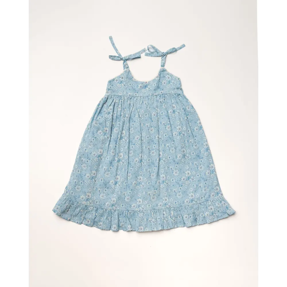 Early Sunday Alena Dress - Tonal Floral Blue Print