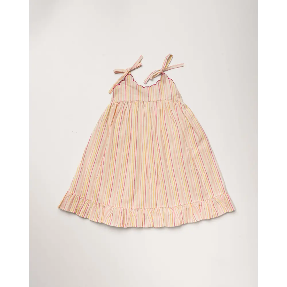 Early Sunday Alena Dress - Pink Strips Print