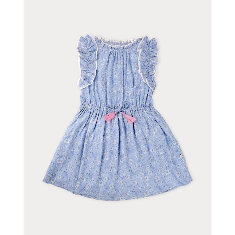 Early Sunday Florence Dress - Tonal Floral Blue Print