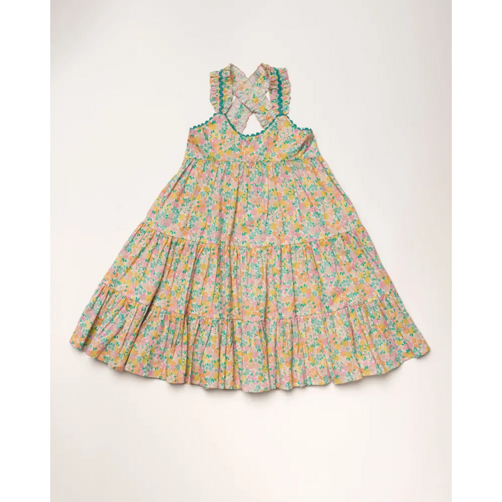 Early Sunday Laura Dress - Emma Floral Mint Print