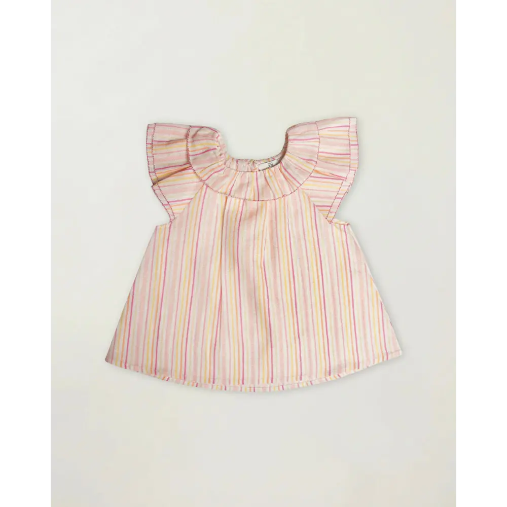 Early Sunday Lola Blouse - Pink Strips Print