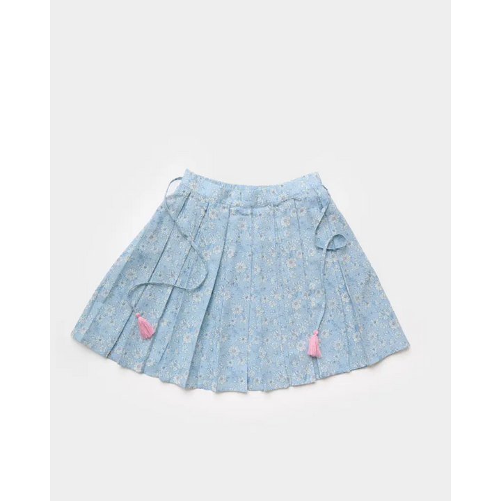 Early Sunday Ruth Skirt - Tonal Floral Blue Print