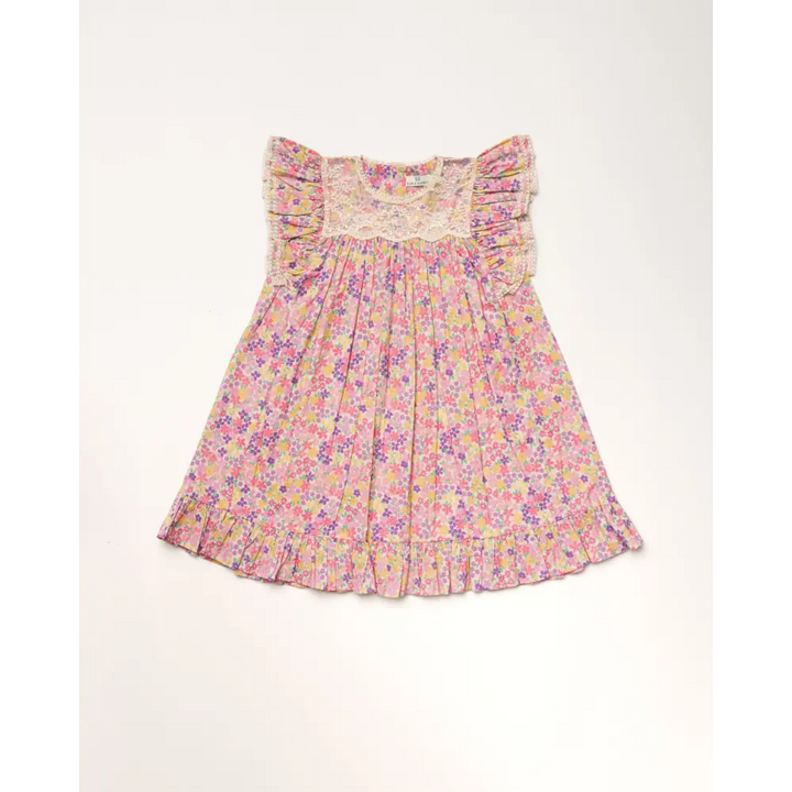 Early Sunday Sita Dress - Emma Floral Purple Print