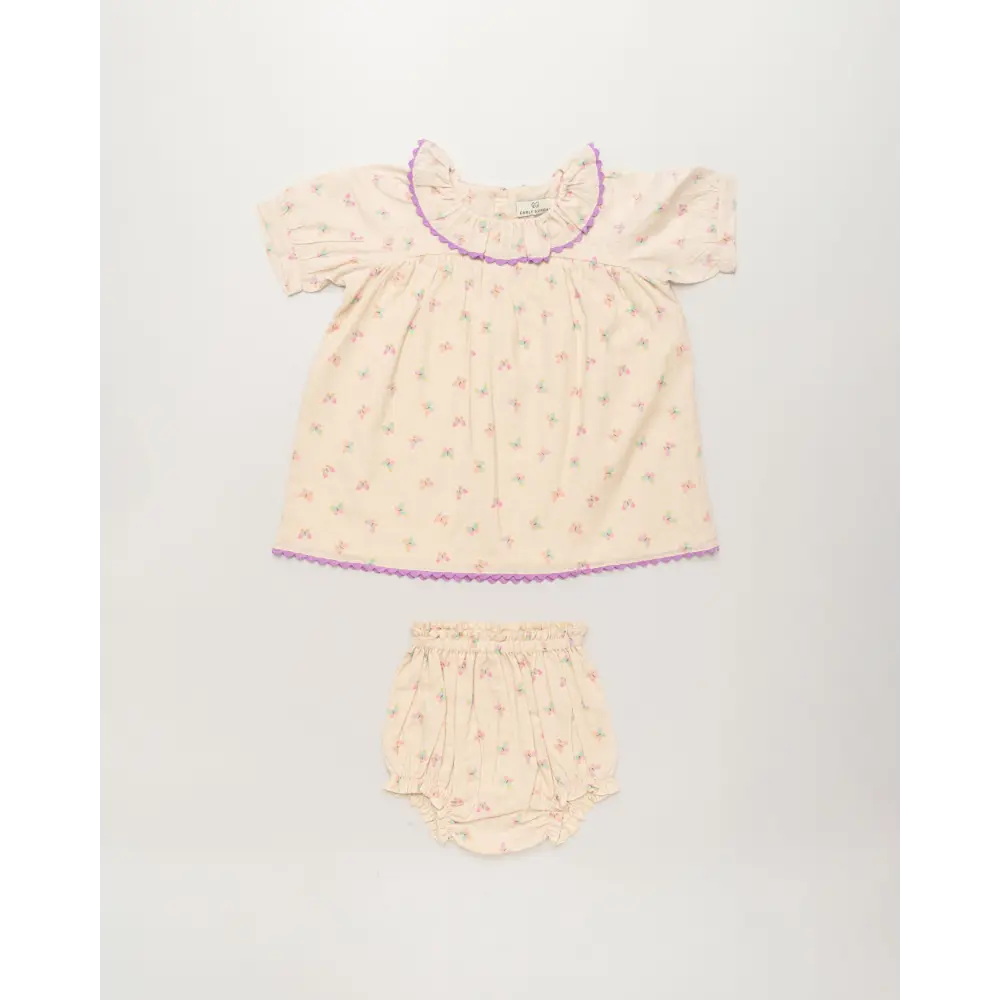 Early Sunday Baby Bella Dress with Bloomer - Butterfly Print