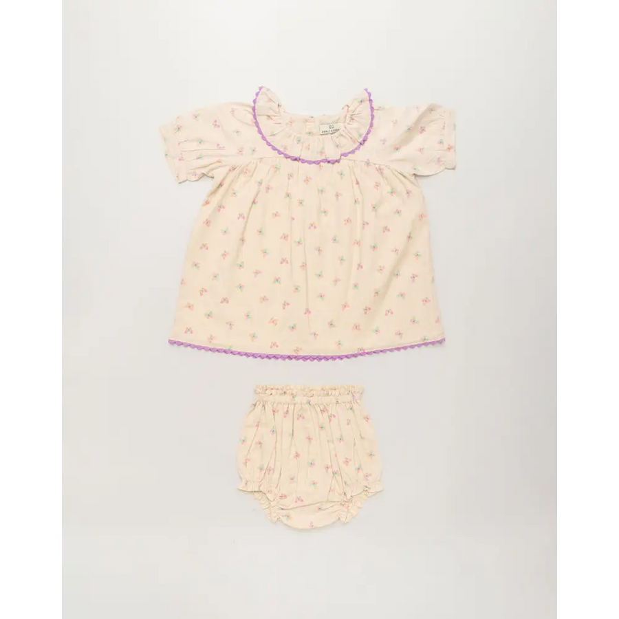 Early Sunday Baby Bella Dress with Bloomer - Butterfly Print