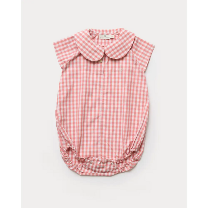Early Sunday Bobby Baby Romper - Peony