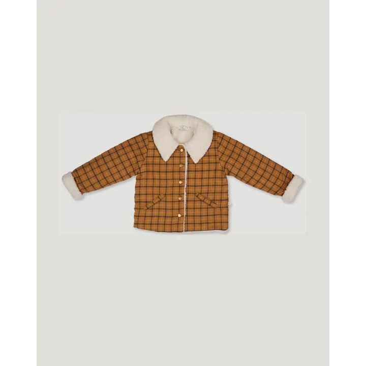 Early Sunday Franka Jacket - Almond Checks - 03Y
