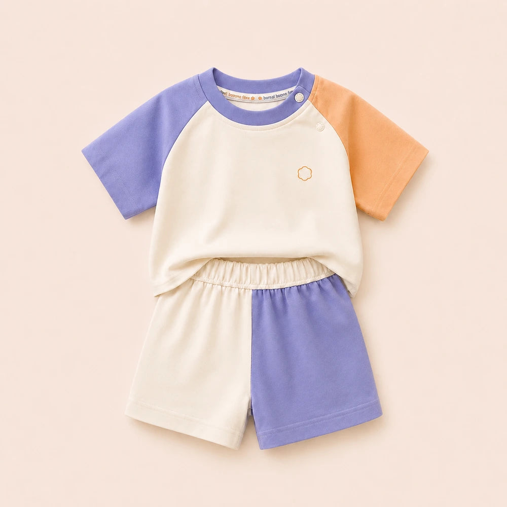 Faura Unisex Banana Cotton Day Time Co-ord - Cream