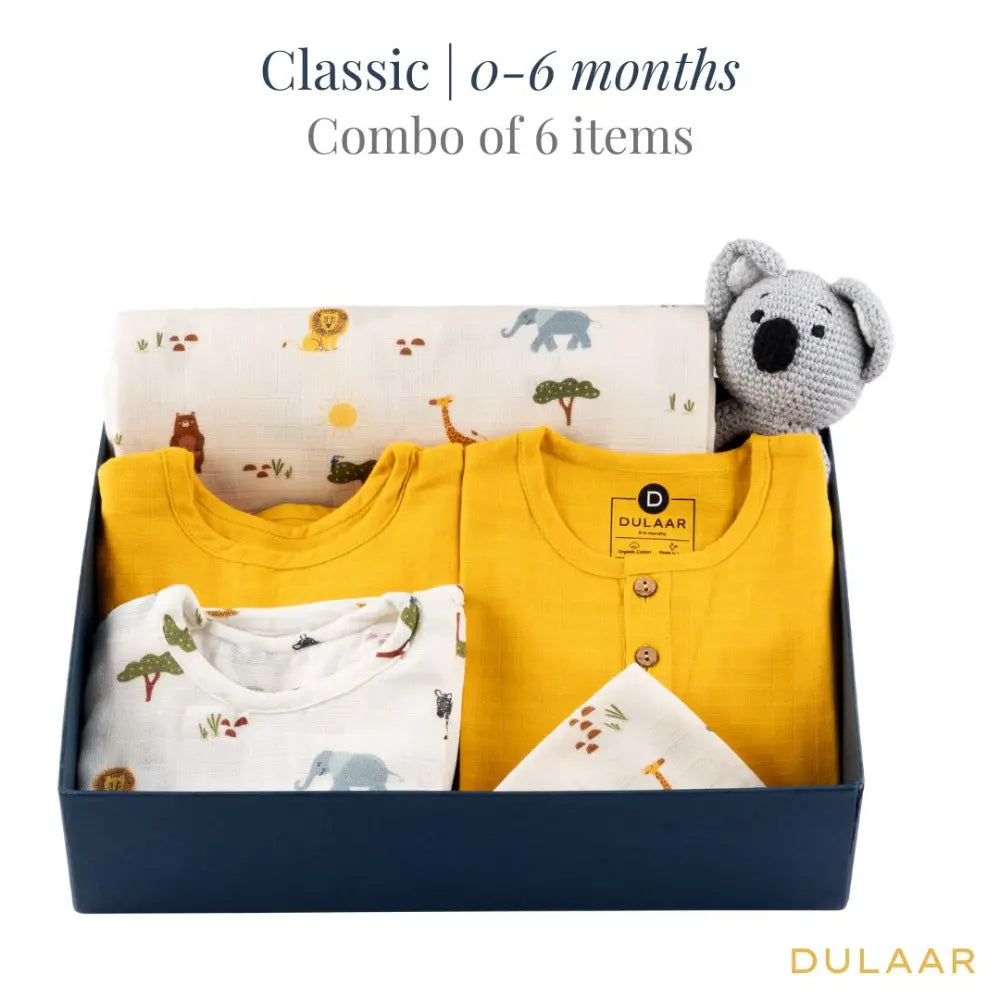 Dulaar Welcome Home Baby! Newborn Gift Box Set