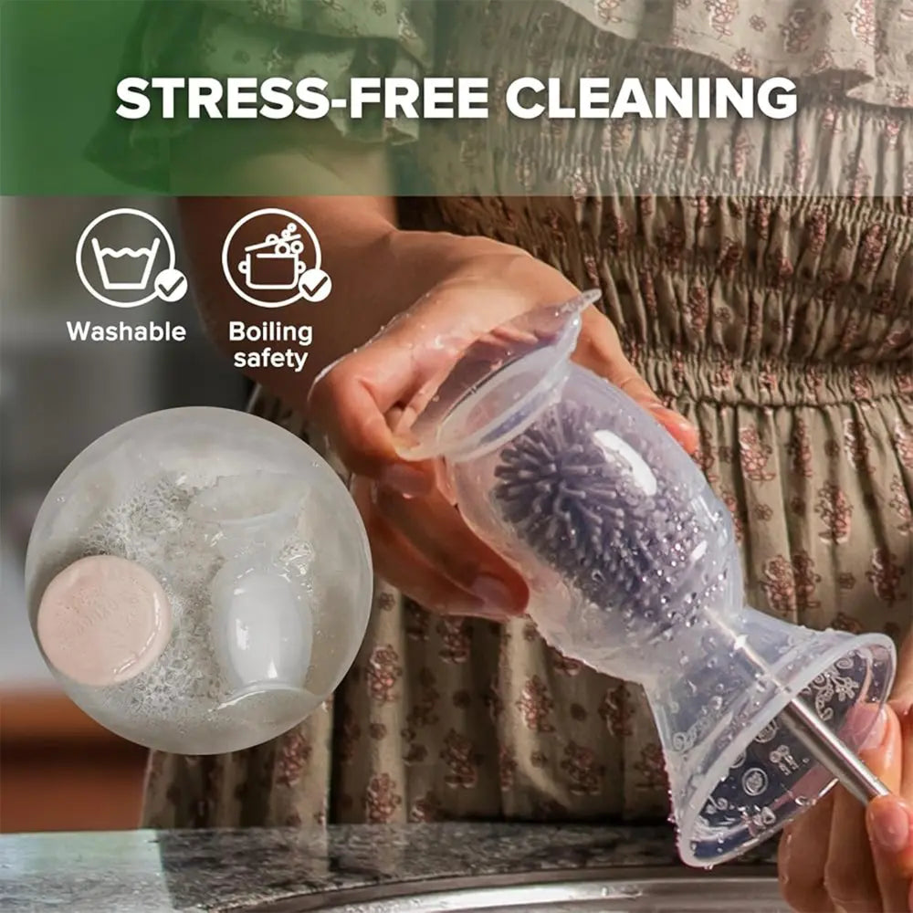 Haakaa Gen. 2 Silicone Breast Pump &amp; Cap Set – Improved Suction &amp; Comfort – 100ml – Grey