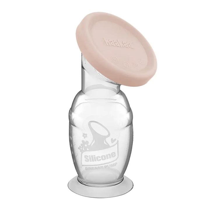 Haakaa Gen. 2 Silicone Breast Pump &amp; Cap Set – Improved Suction &amp; Comfort – 150ml – Blush