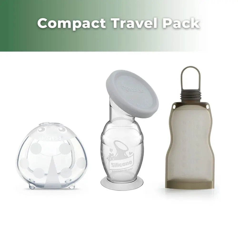 Haakaa Express &amp; Collect Travel Pack – Compact Breastfeeding Essentials for On-the-Go Moms