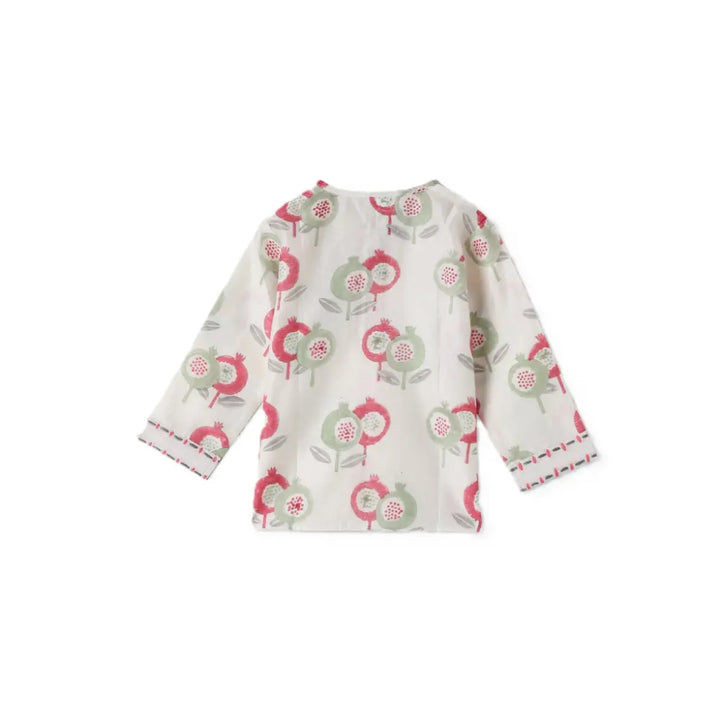 Dulaar Chanderi Kurta Pyjama Set | Hand-Block Printed