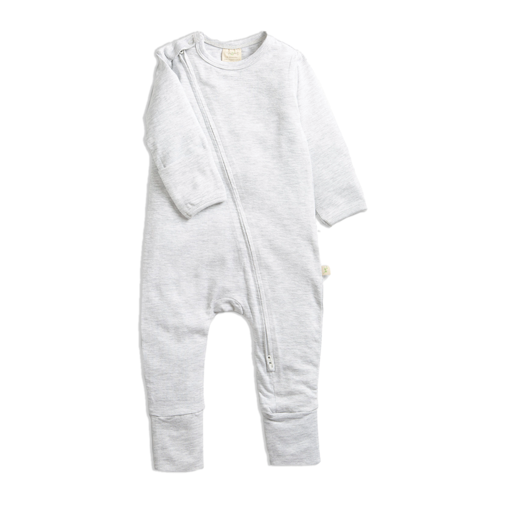 Tiny Twig Long Sleeve Zipsuit - Solid