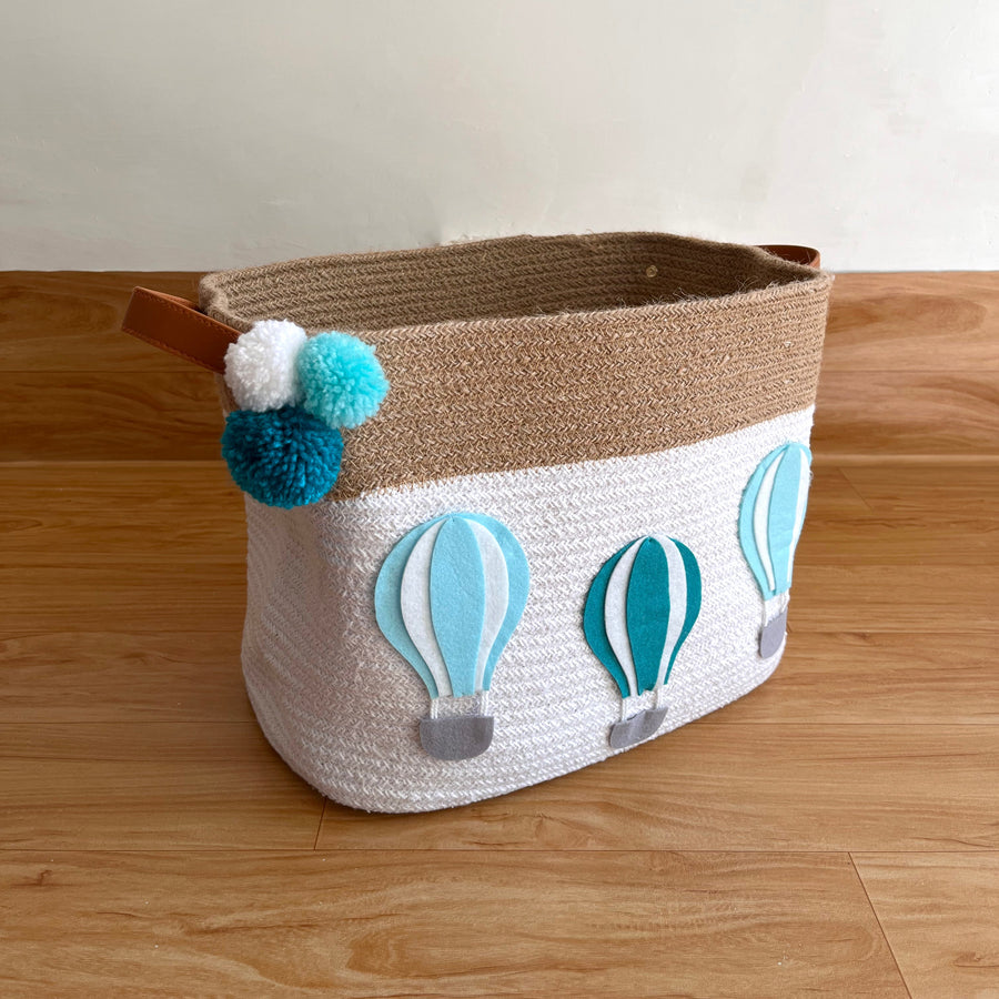 GWD Kids Jute & Cotton Rope Storage Basket without Personalisation