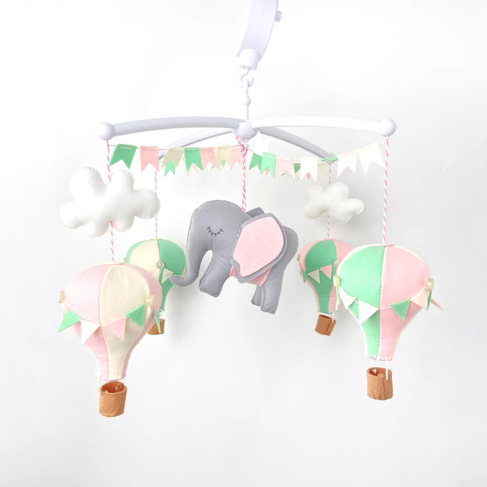 Crib Mobile - With arm and Battery Music Box