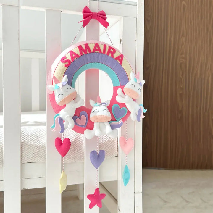 GWD Kids Unicorn Adventures Name Wall Hanging