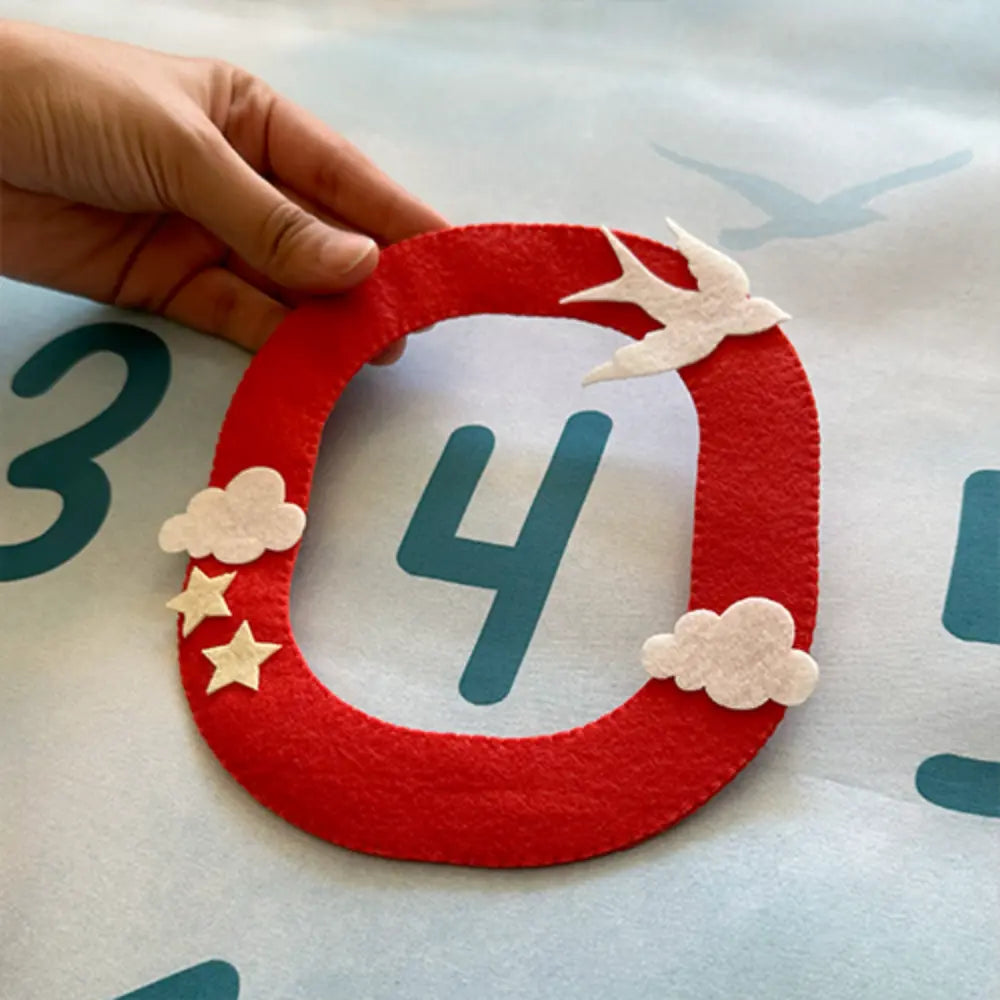 GWD Kids Baby Milestone Blanket - Hot Air Balloons
