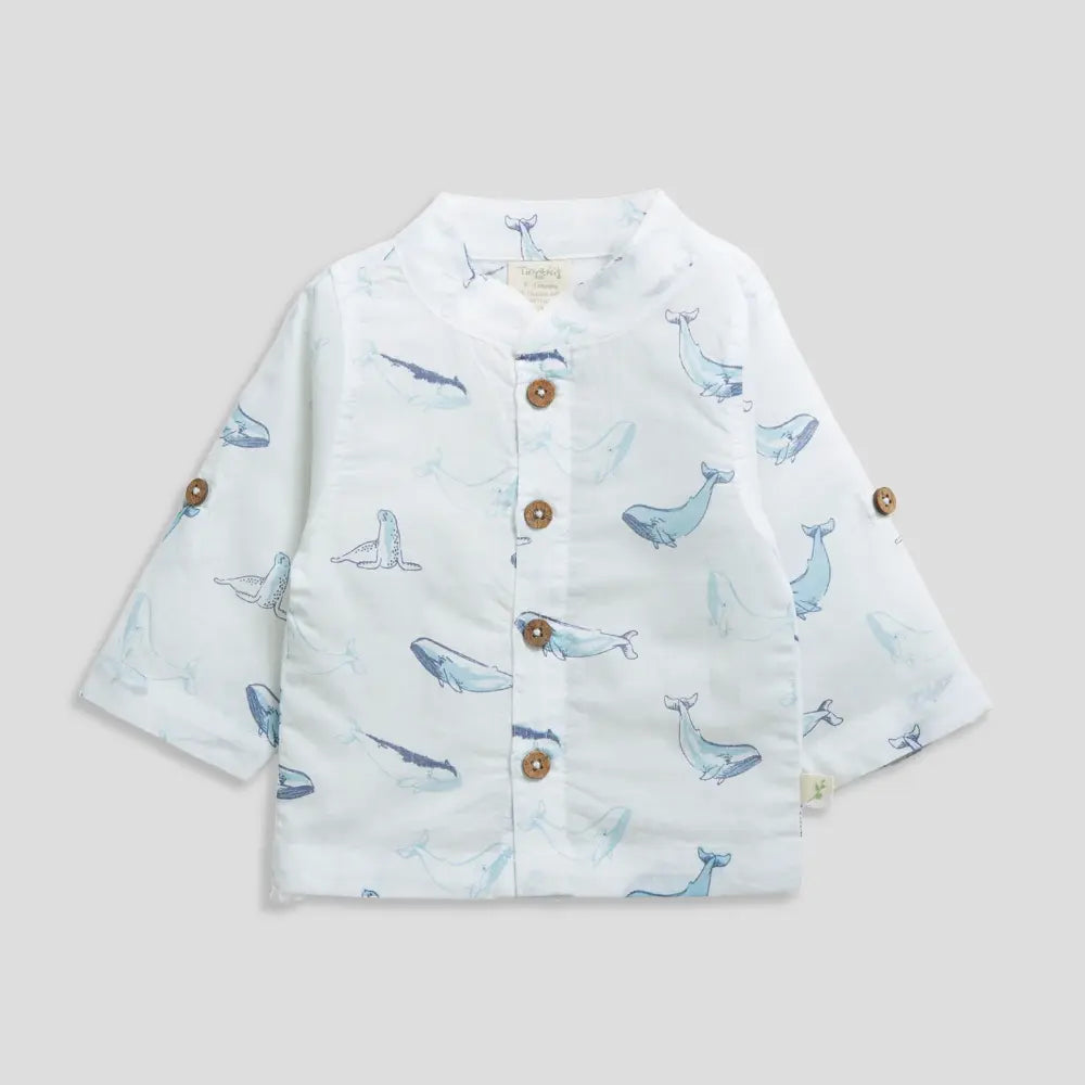 Tiny Twig Whale Gandhi Shirt Long Sleeve