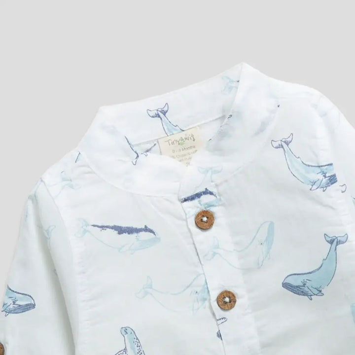 Tiny Twig Whale Gandhi Shirt Long Sleeve