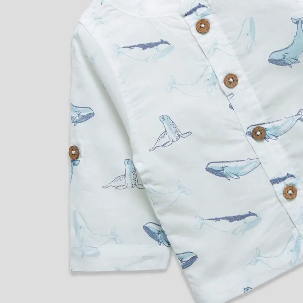 Tiny Twig Whale Gandhi Shirt Long Sleeve