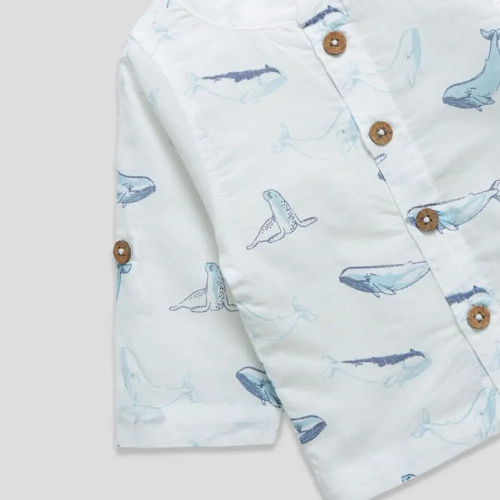 Tiny Twig Whale Gandhi Shirt Long Sleeve