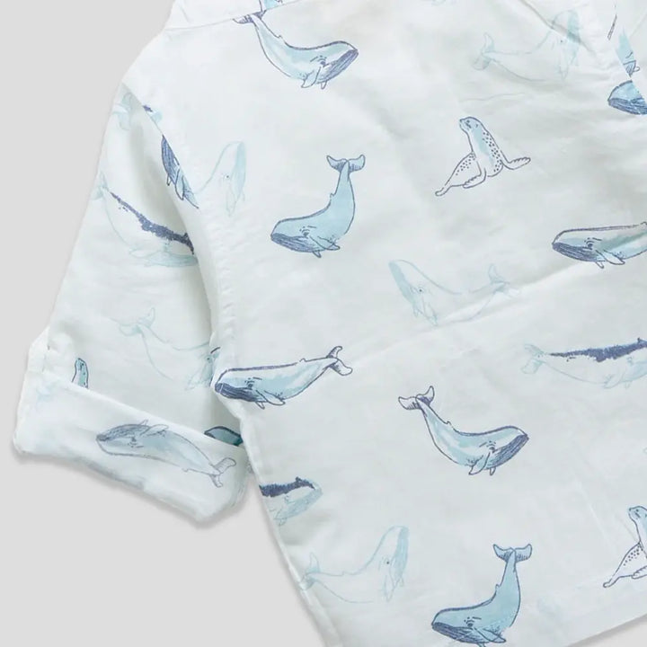Tiny Twig Whale Gandhi Shirt Long Sleeve